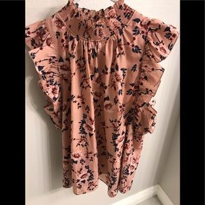 Kate Spade Prairie rose flutter top